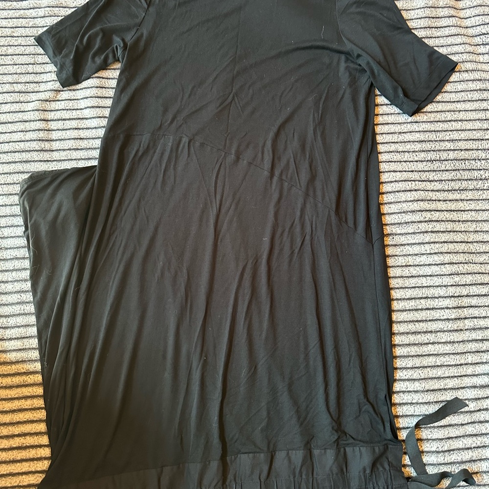 Elegant Asymmetrical Black Dress
